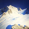 Hubert Zöhrer "Wildspitze - Ötztaler Alpen" Acryl auf Leinwand 80 x 80 cm