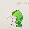 Janosch "Frosch-Kater" Mischtechnik 20x24cm