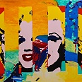 James Francis Gill "Marilyn in the Sky" Siebdruck Edition 2012 76 x 110 cm