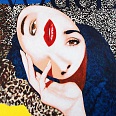 James Francis Gill" Portrait of the Surrealist Woman" 2001 Acryl auf Leinwand 124 x 90 cm