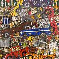 James Rizzi "Birds in a Junk Yard" 3D-Siebdruck 65 x 39 cm