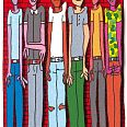James Rizzi "Buddies" 2008 3D-Siebdruck 15 x 10 cm
