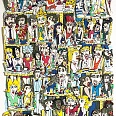 James Rizzi "Cafe in Paris" 3D-Siebdruck 36 x 28 cm