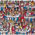 James Rizzi "Eating out with friends" 3D-Siebdruck 15 x 20 cm