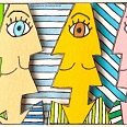James Rizzi "How Do You Do"2002, 3D- Siebdruck 20 x 24 cm