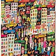 James Rizzi "In a trance of a colorful glance by chance" 3D-Siebdruck 54 x 38 cm