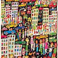 James Rizzi "In A Trance Of A Colorful Glance By Chance" 2006 3D-Siebdruck 54 x 38 cm