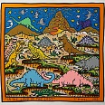 James Rizzi "In the land of the lost" Acryl auf Leinwand 59 x 60 cm