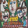 James Rizzi "Make a Wish" 2008 Mischtechnik 20 x 14 cm