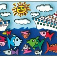 James Rizzi "Sea ya later" 3D-Siebdruck (drucksigniert) 6 x 12 cm