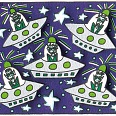 James Rizzi "Space Is The Place" 3D-Siebdruck 20 x 24 cm