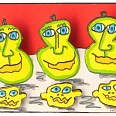 James Rizzi "Sweet and Sour" 2002, 3D- Siebdruck 20 x 24 cm