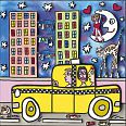 James Rizzi "Taxi take a right turn to my lover" 2006 3D-Siebdruck 27,5 x 27,5 cm