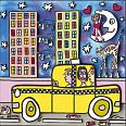 James Rizzi "Taxi take a right turn to my lover" 3D-Siebdruck 27,5 x 27,5 cm