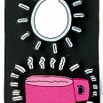 James Rizzi "That first cup" 3D Siebdruck (drucksigniert) 12 x 5 cm