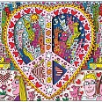 James Rizzi "The best peace of my heart" 3D-Siebdruck 20,7 x 26,9 cm