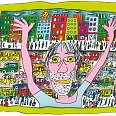 James Rizzi "This Is My Soho" 3D Siebdruck 11 x 14 cm