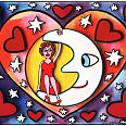 James Rizzi "Total Eclipse Of The Heart" 2006 3D Siebdruck 40 x 50 cm