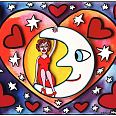 James Rizzi "Total Eclipse Of The Heart" 3D-Siebdruck 40 x 50 cm