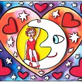 James Rizzi "Total Eclipse Of The Heart" 2006, 3D- Siebdruck 40 x 50 cm