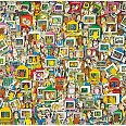 James Rizzi "Touch someone with your thoughts (E-Mail)" 3D-Siebdruck 66 x 92 cm