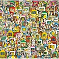 James Rizzi "Touch someone with your toughts" (E-Mail) 3D Siebdruck 66 x 92 cm