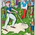 James Rizzi "Trapped In The Sand" 3D Siebdruck 20 x 14,2 cm