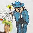 Janosch "Prima Blumen für Dich" Radierung 35 x 30 cm