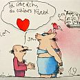 Janosch "Ich liebe dich du schönes Ferkel" Radierung 40 x 50 cm