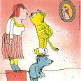 Janosch "Der Tiger küsst hier" Radierung 35 x 35 cm