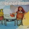 Janosch "Der Tiger sprach zu der Marie: Ich liebe dich, das glaubst du nie" Radierung 40 x 50 cm
