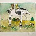 Janosch "Dort, oder wo anders" Mischtechnik 40 x 50 cm