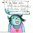 Janosch "Ich liebe dich weil du so tierisch schön bist" Radierung 35 x 35 cm