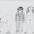 Janosch "Liebespaare und Hochzeitsbilder" Radierung 40 x 50 cm