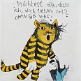 Janosch "Möchtest du dass ich dich lieben soll" Radierung 35 x 30 cm