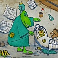 Janosch "Sie sind nur ein wenig krank" Radierung 30 x 40 cm