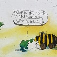 Janosch "Wenn du mich nicht heiratest" Radierung 30 x 40 cm
