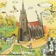Janosch "Wien und ich allein" Radierung 40 x 50 cm