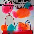 Jörg Döring "Wonderful" Mixed Media Epoxy 100 x 100 cm