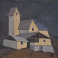 Johannes Maria Pittl St. Kathrein - Navis Acryl auf Leinwand 20 x 20 cm