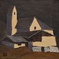 Johannes Maria Pittl "St. Kathrein, Navis" Acryl auf Leinwand 25 x 25 cm