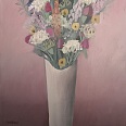 Josef Costazza "Blumenstilleben" Öl auf Leinwand, 40 x 40 cm