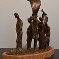 Martin Wilberger "Die Prozession" Bronze Höhe 43cm