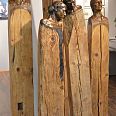 Martin Wilberger "Mythos Tirol" Holz/Bronze, Höhe 200 cm