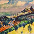 Max Spielmann "Assisi" 12.Oktober 1963 Aquarell 43 x 60 cm