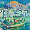 Max Spielmann "Cefalù" 1968 Öl auf Leinwand 59 x 78 cm