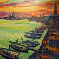 Max Spielmann "Venedig" 1963 Öl auf Leinwand 80 x 100 cm