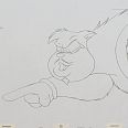 Mickey Mouse Show "Black Pete" Original Pencil Drawing 30 x 43 cm