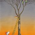 Mordillo "Heart in the Tree" Fine Art Print 60 x 45 cm