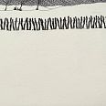 Paul Flora "Winterlandschaft" Radierung 35 x 40 cm